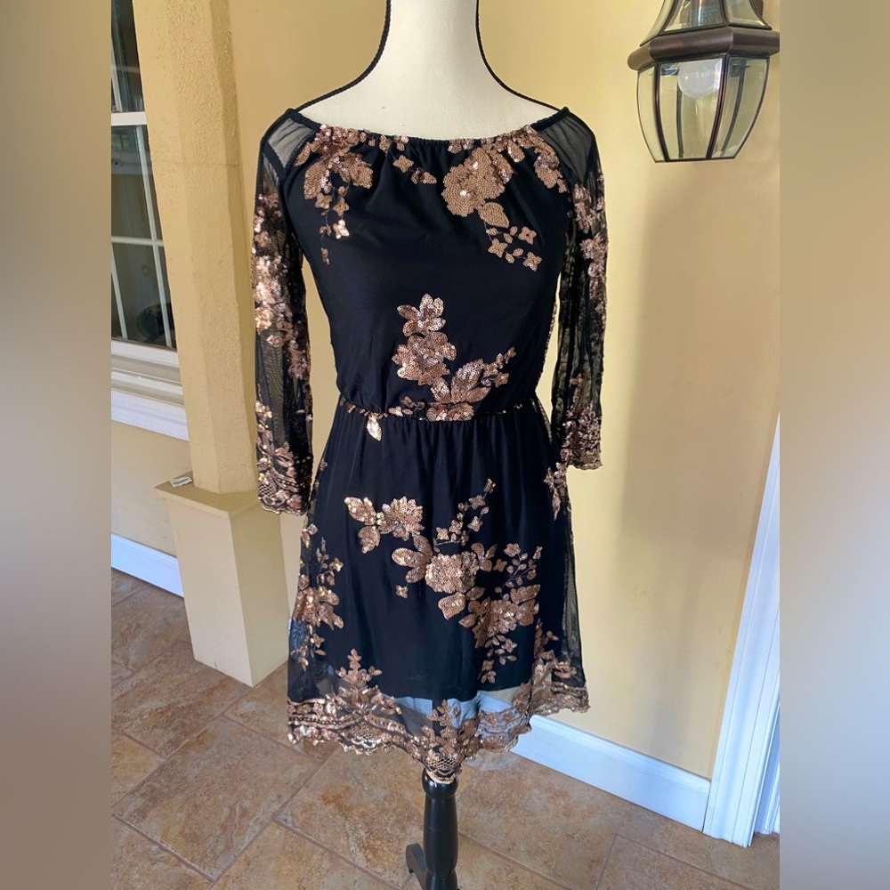 Sequin midi dress